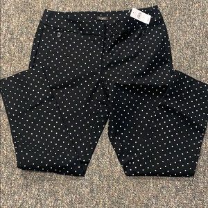 Loft curvy polka dot pants